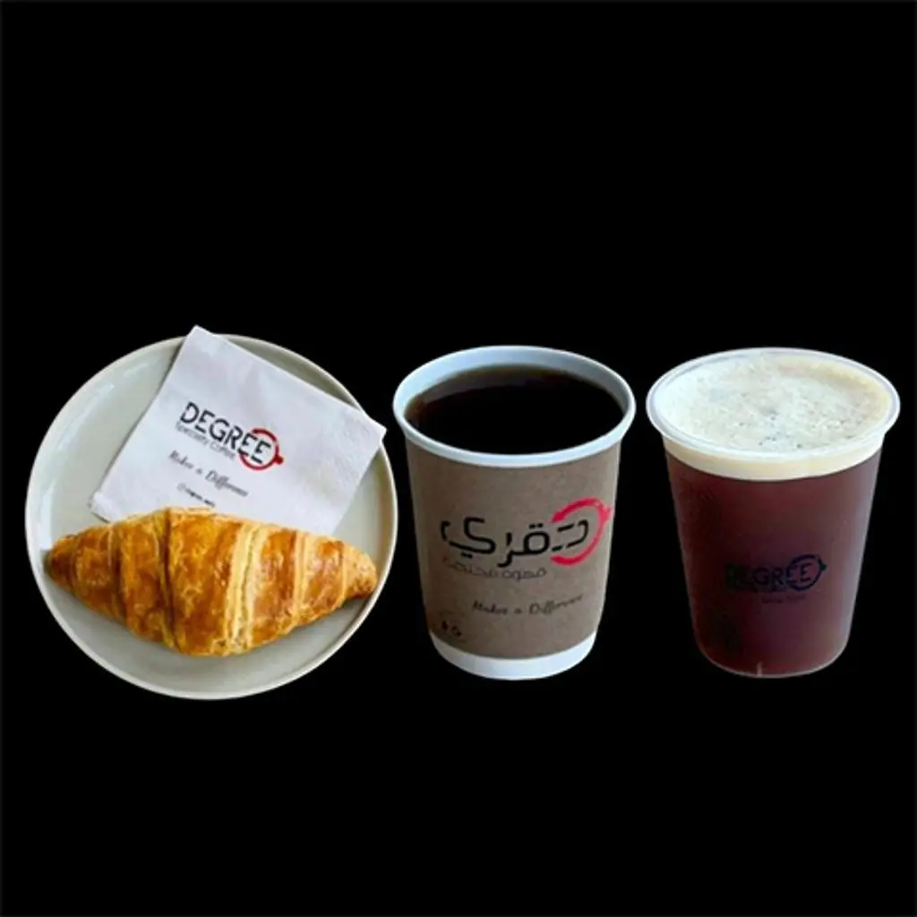 Americano Coffee & Croissant