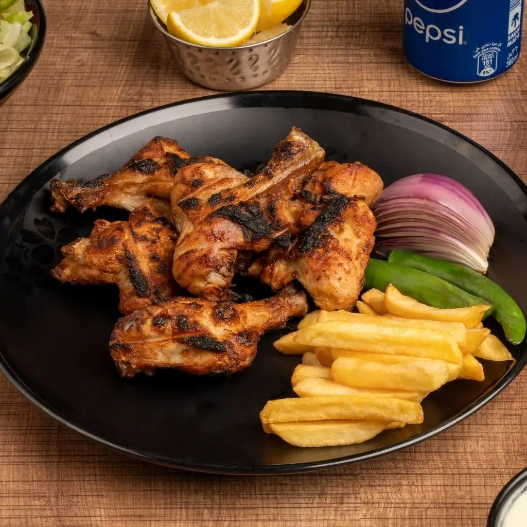 أفخاذ دجاج بدون الرز