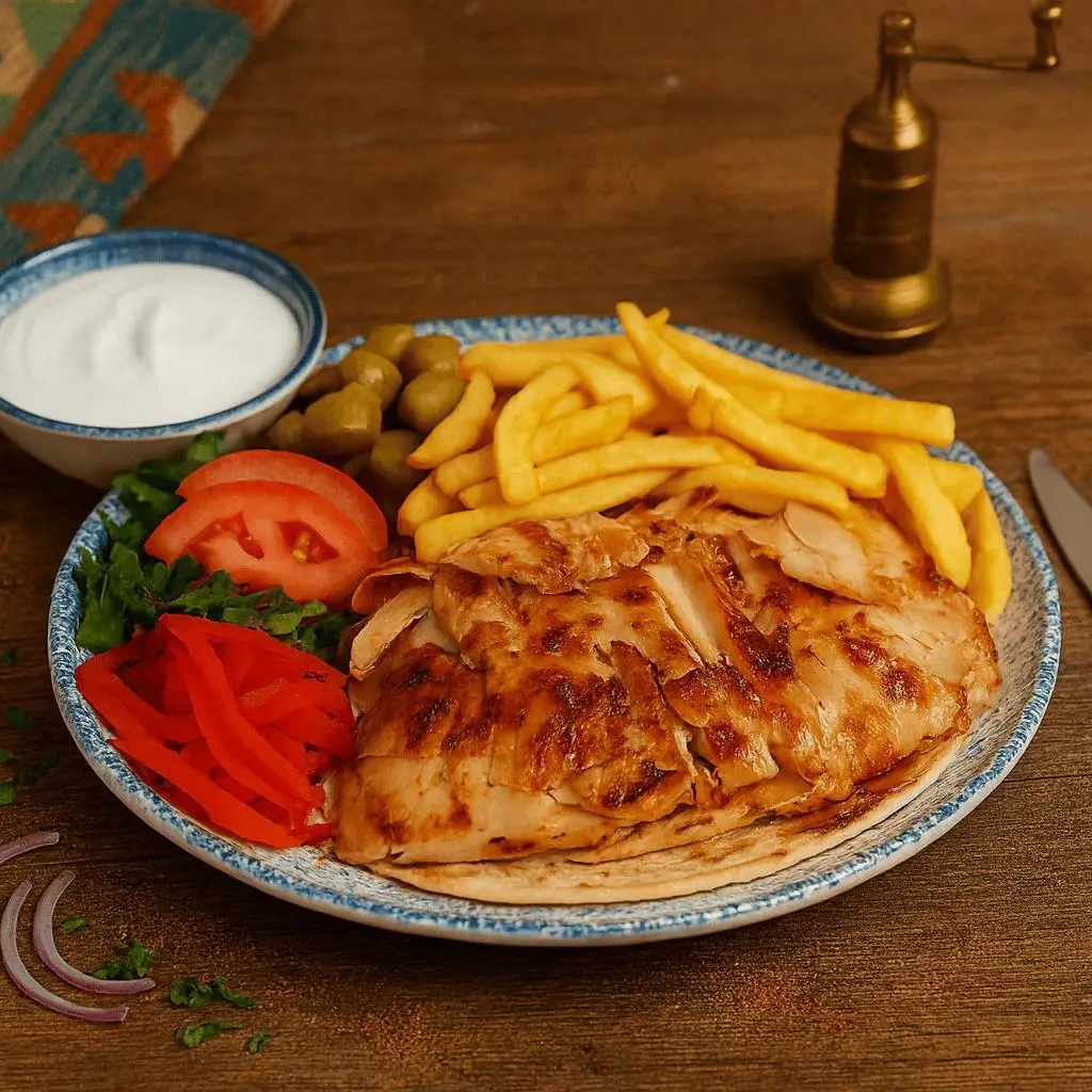 صحن شاورما دجاج