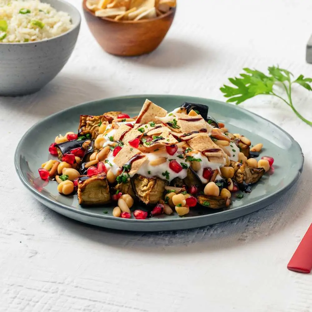 Eggplant Fatteh