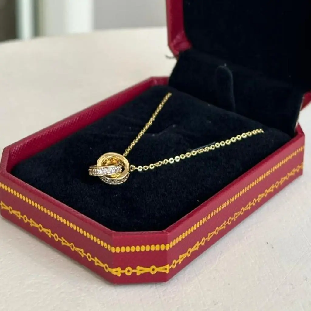 Golden Elegance Circle Necklace