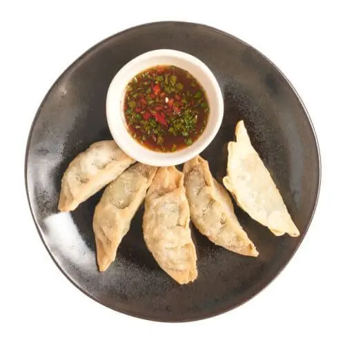 102. shrimp gyoza fried