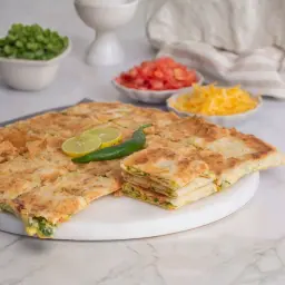 مطبق خضار مع جبنة شيدر