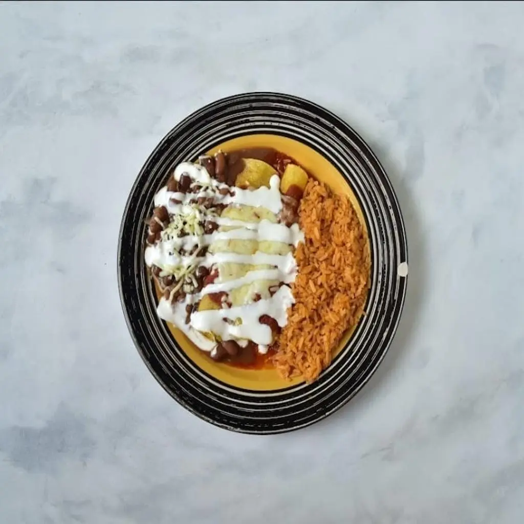 Rolled Corn Tortilla Enchiladas - Beef Steak