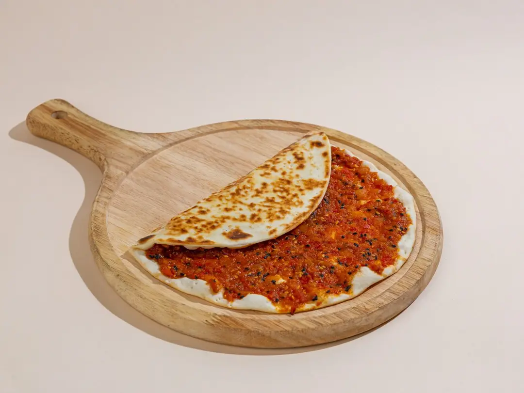 Tomato Muhammara Manakish