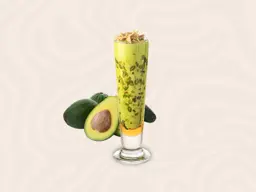 Avocado with honey and nuts