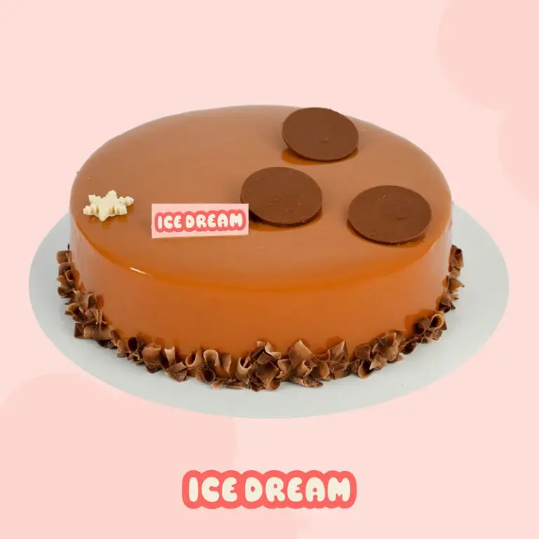 Salted Caramel Ice Cream Cake