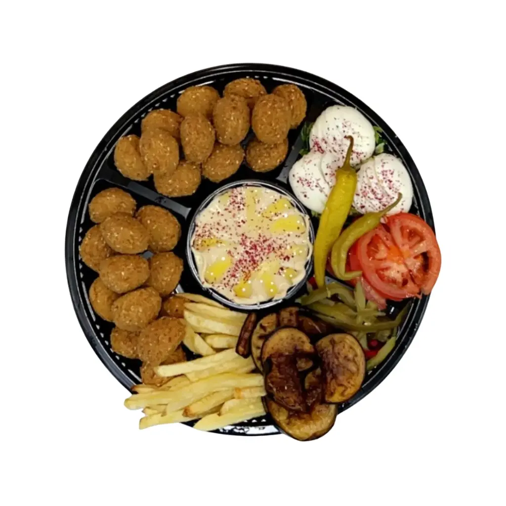 صحن فلافل - وسط