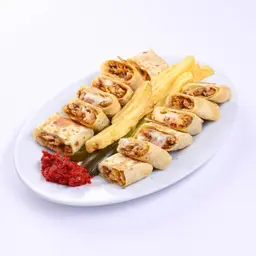 شاورما عربي دجاج مع جبنة (صحن)
