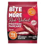 BITE & MORE PROTEIN PANCAKE RED VELVET W.CHOC 50G