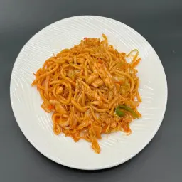 دجاج مقلي مع مكرونه