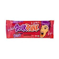 Sour Zank Strawberry Candy Sticks