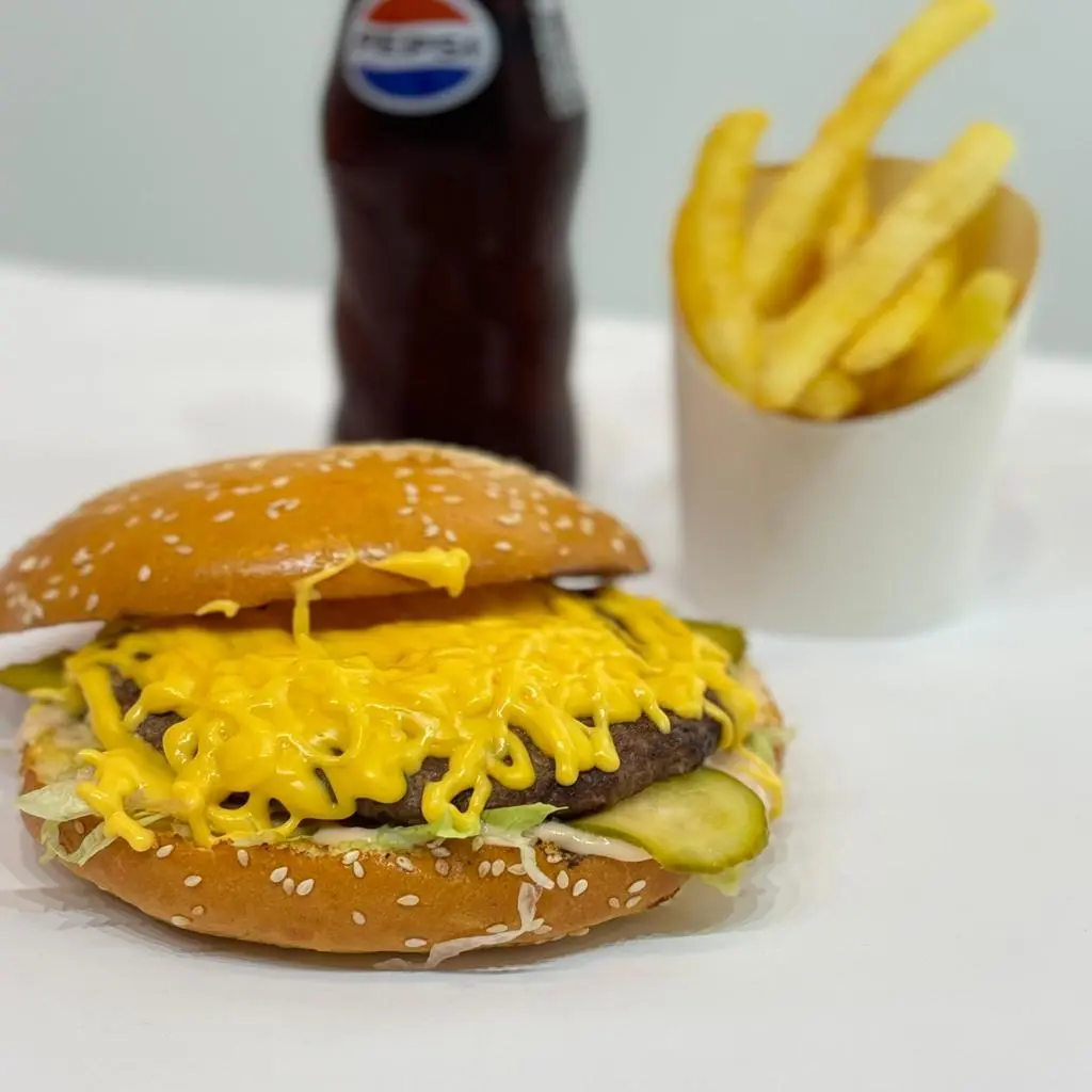 Charcoal Meat Burger Meal