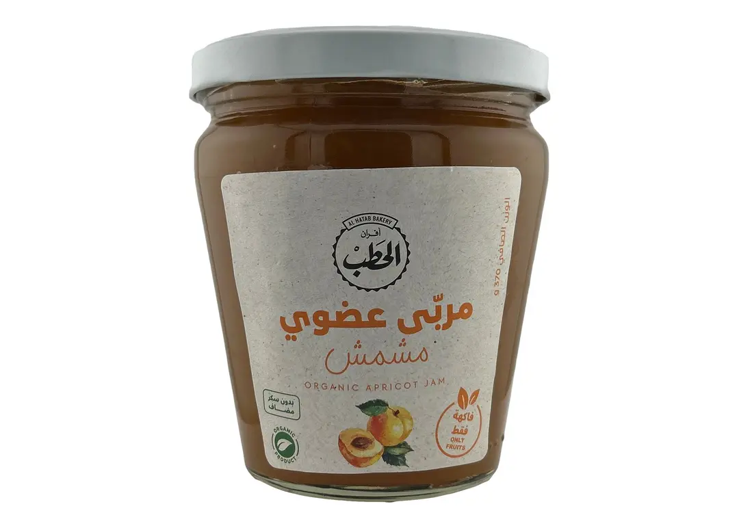 الحطب مربى مشمش عضوي 370جم