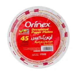 Orinex Decorated Paper Plates
