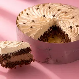 Truffle cake chocolate ice cream
