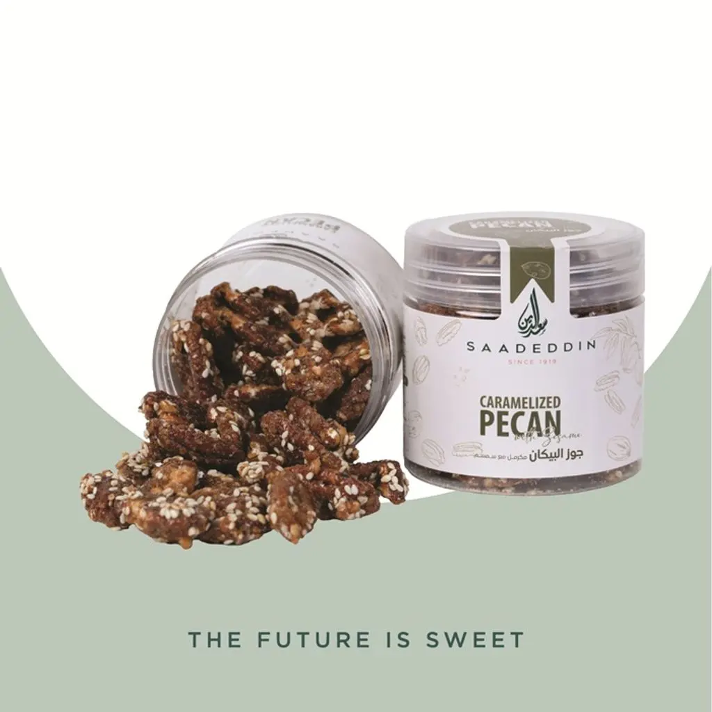 Pecan walnut neighbor caramelized with sesame