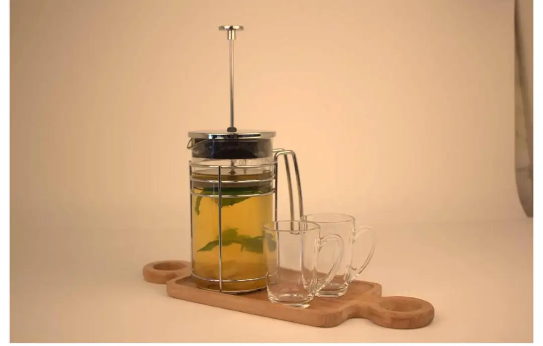 Turmeric tea with ginger