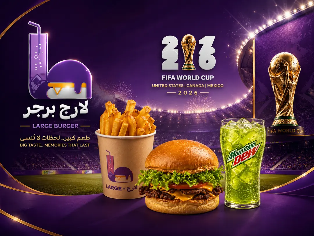 وجبة لارج برجر كاس العالم