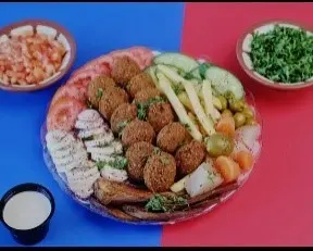 صحن فلافل مشكل
