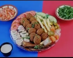 صحن فلافل مشكل