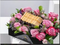Bright / Natural Flowers With Chocolate