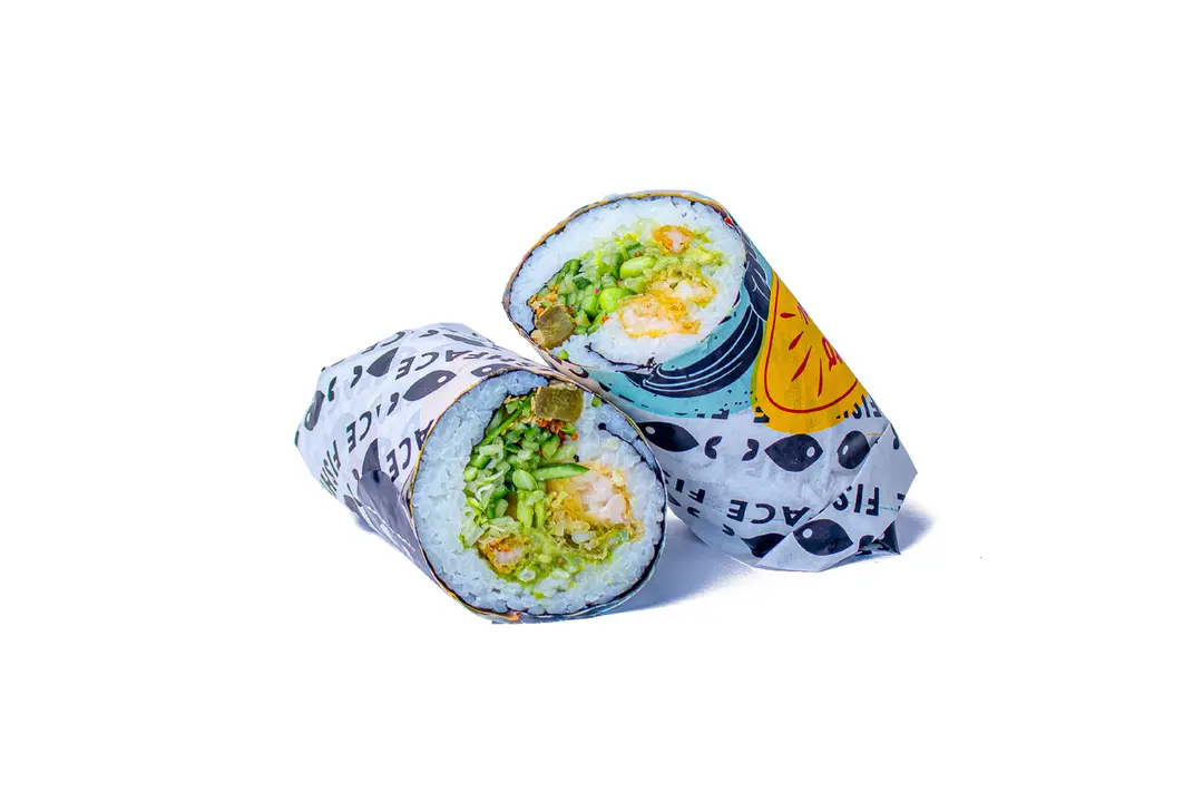 Curry Shrimp Tempura Burrito