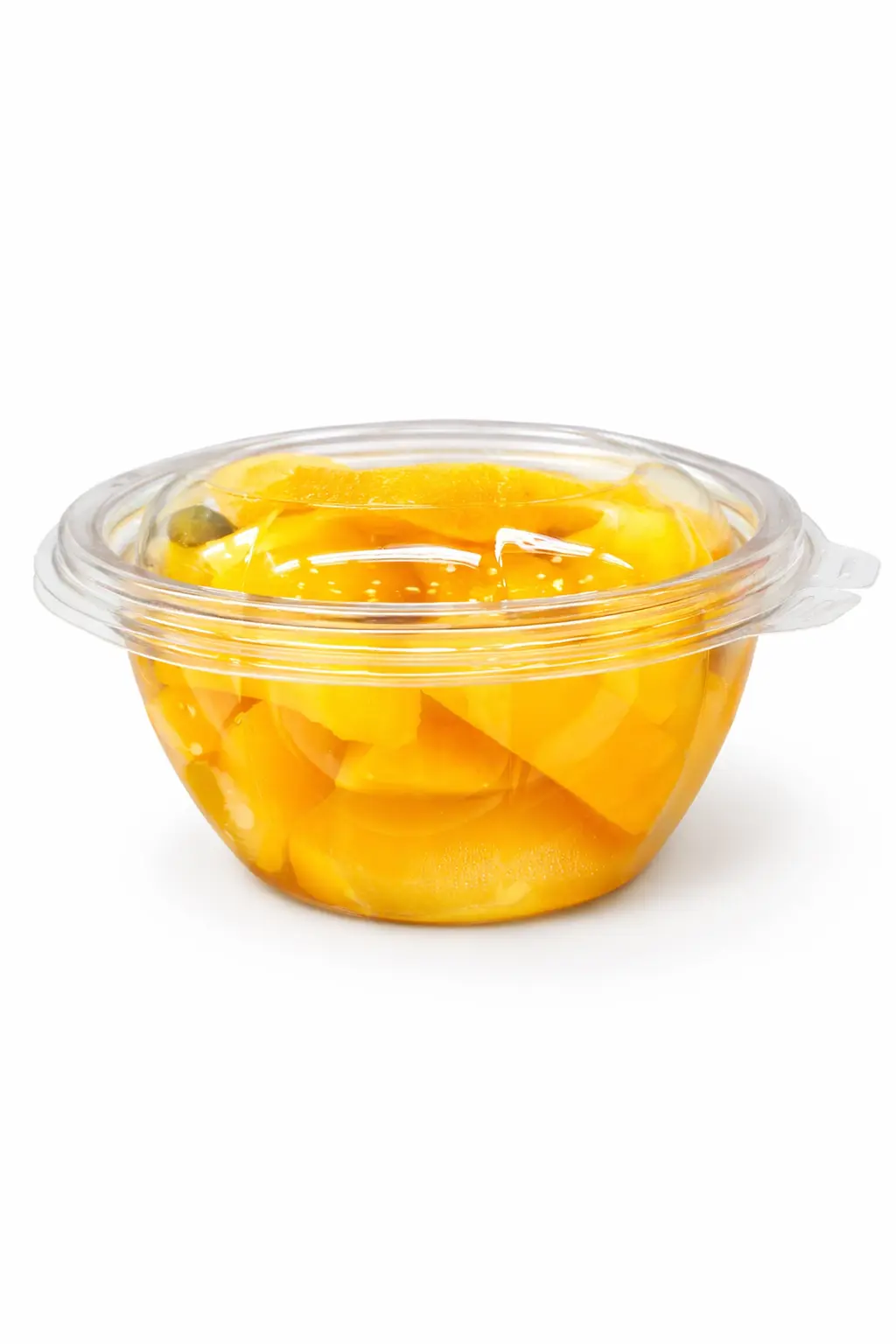 Mango slices, fruit box