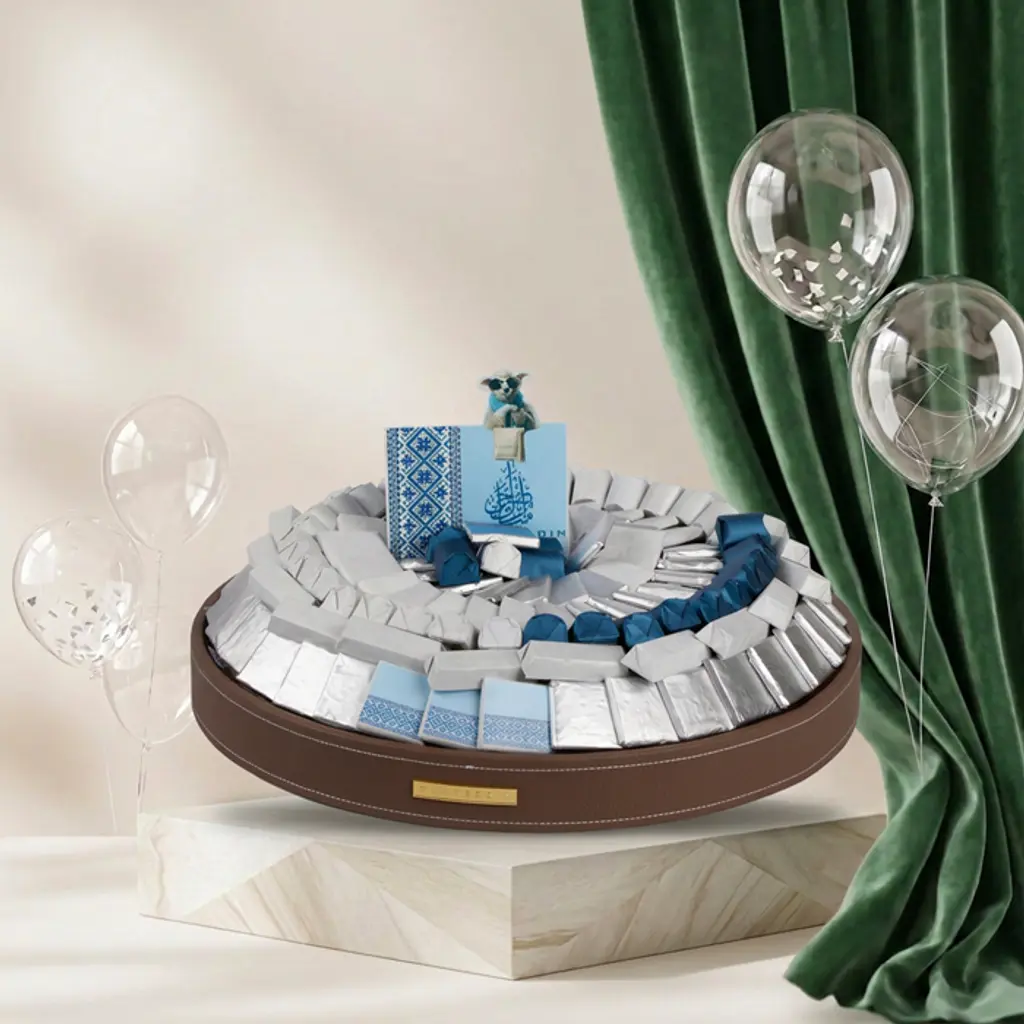 Round Leather Tray