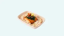 Tuscan Salmon With Risotto