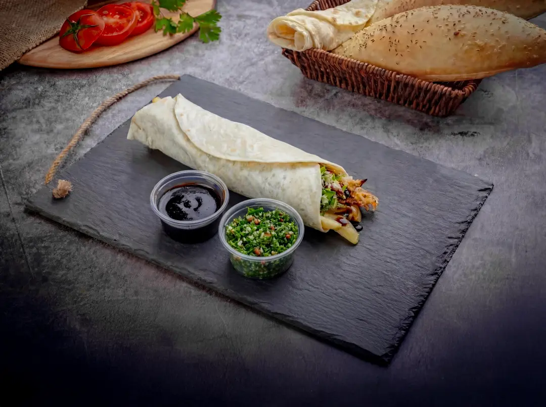 mini shawarma tabbouleh
