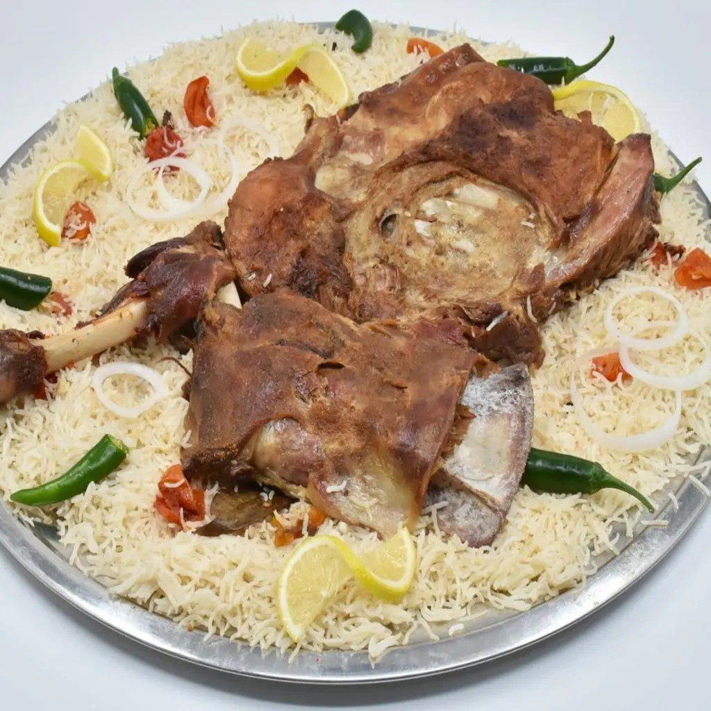 خروف مع رز مندي حساوي الحرمين