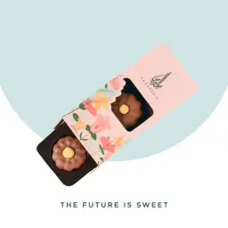Mini Chocolate Flower Petit Four Box