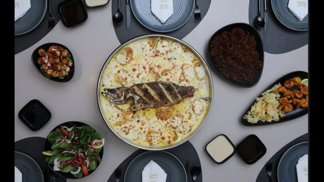 شكة سمك سيباس بطاطس بالكريمة