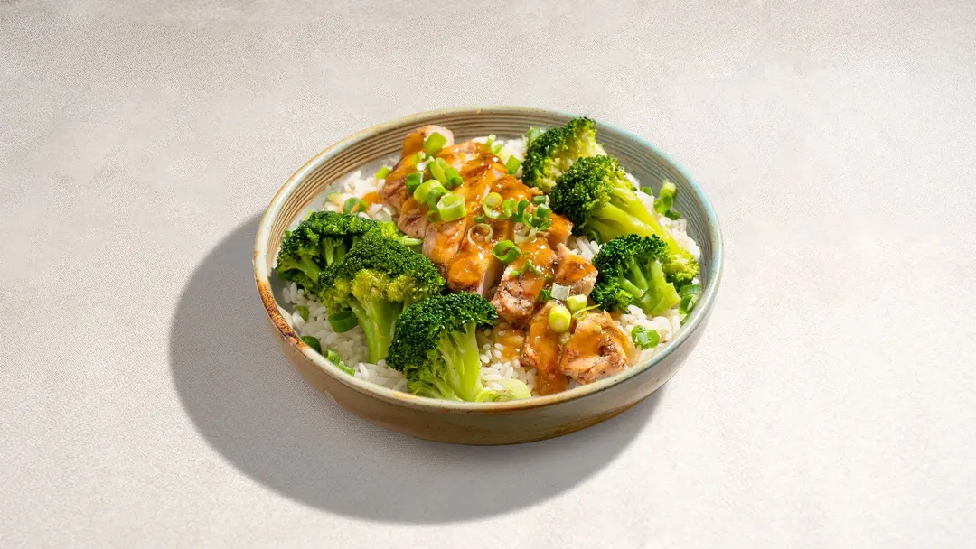 Garlic Honey Chicken Rice Bowl