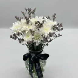 White Cherry Vase