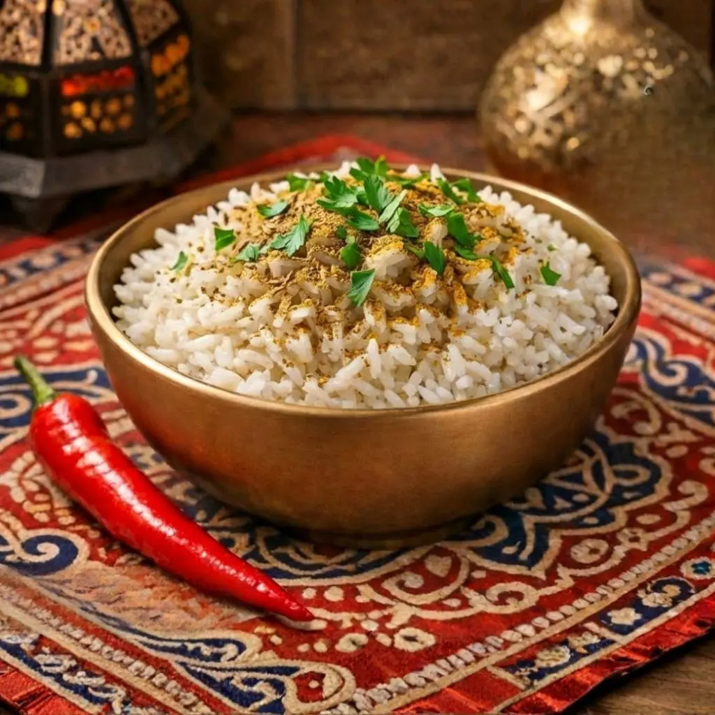 صحن ارز مصرى سادة 🍚