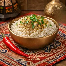 صحن ارز مصرى سادة 🍚