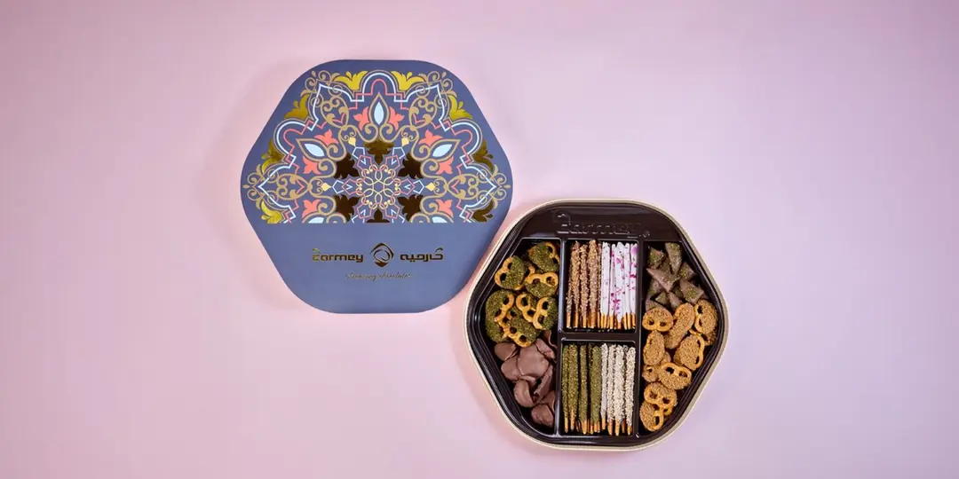 Luxury salted hexagonal box