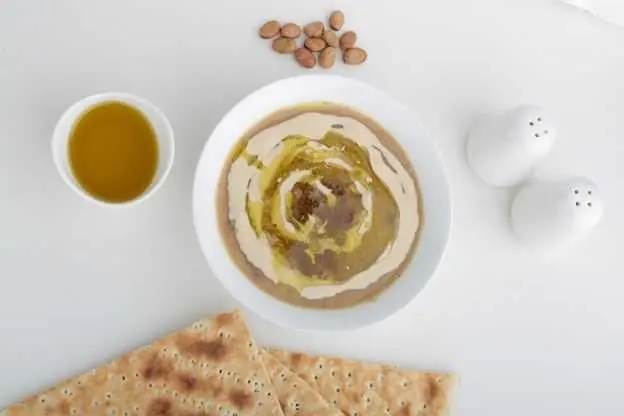 صحن فول سمن غنم