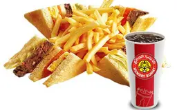 وجبة كلوب هاوس برجر لحم
