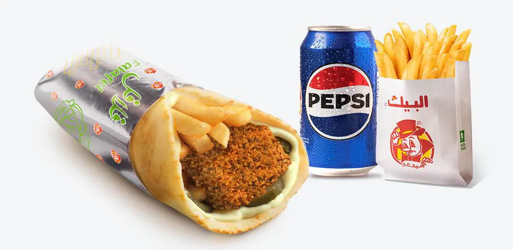 كومبو ساندوتش فلافل