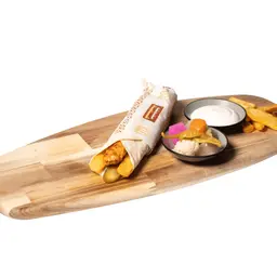 Chicken kebab sandwich