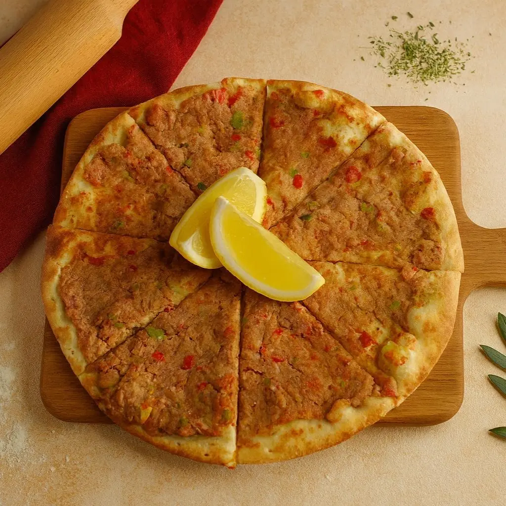 فطيرة لحم بعجين
