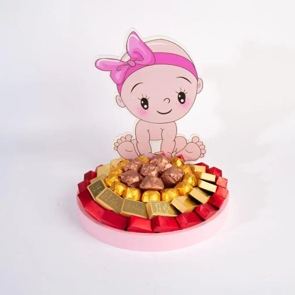 Pink Birthday Chocolate Tray