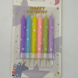 شموع باستل مع نجمة