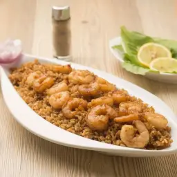 وجبة جمبري وأرز