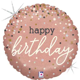 Rose Gold Birthday Balloon