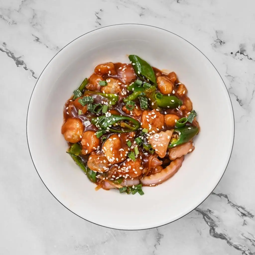 Dry Chilli Prawn