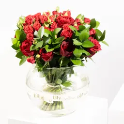 Red Heart - Round Vase